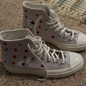 Converse Chuck 70 Floral Embroidery High Top Sneaker Women’s Size 8 New Unworn